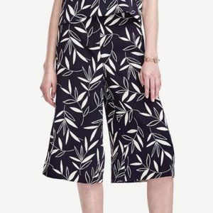 Ann Taylor Shadow Leaf Culottes